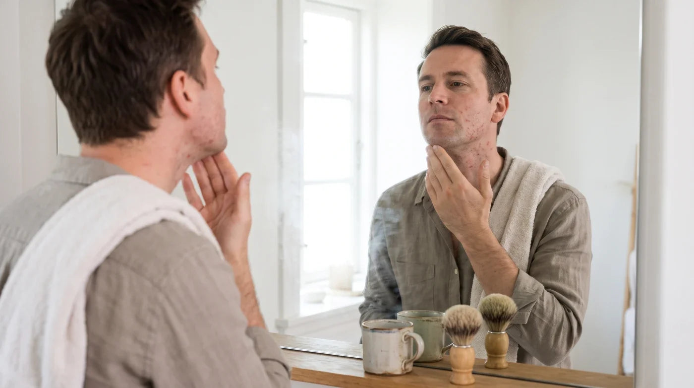 Calm skin after a shave, free of razor burn