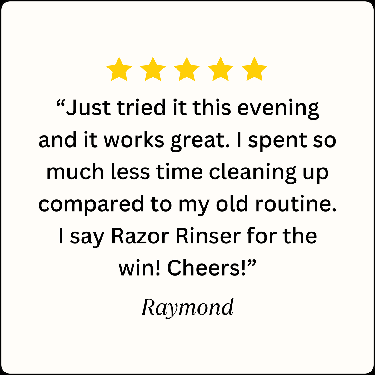 Razor Rinser – Effortless Razor Cleaner | The Clean Shave Co